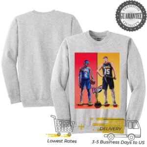 Shai Gilgeous Alexander vs Nikola Jokić Joker graphic shirt