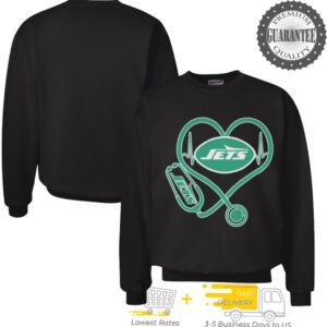 New York Jets Caring Hearts Nurses T shirts