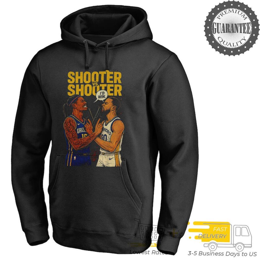 Brandon Clarke Memphis Grizzlies x Stephen Curry Golden State Warriors shooter vs shooter cartoon shirt Brandon Clarke Memphis Grizzlies x Stephen Curry Golden State Warriors shooter vs shooter cartoon shirt