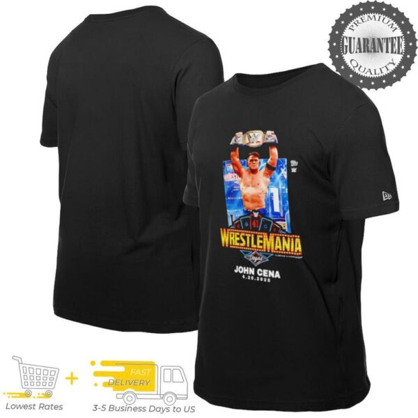 John Cena WrestleMania 41 Topps Now x WWE shirt