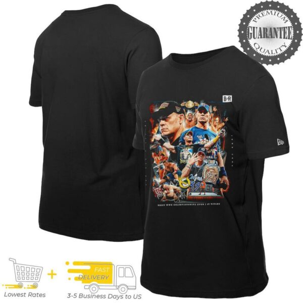 John Cena most WWE Championships ever 17 titles shirt