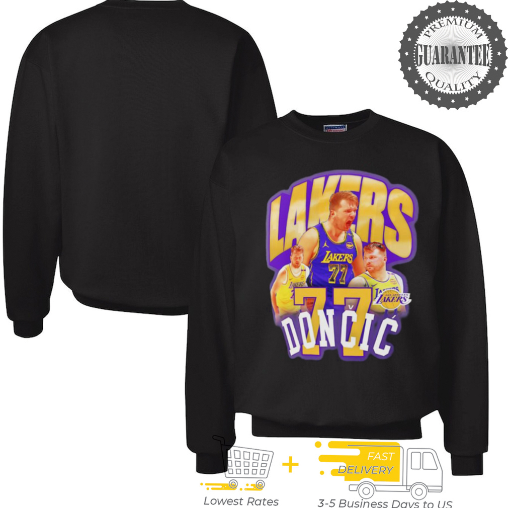 Luka Dončić Los Angeles Lakers Notorious 4 graphic shirt Luka Dončić Los Angeles Lakers Notorious 4 graphic shirt