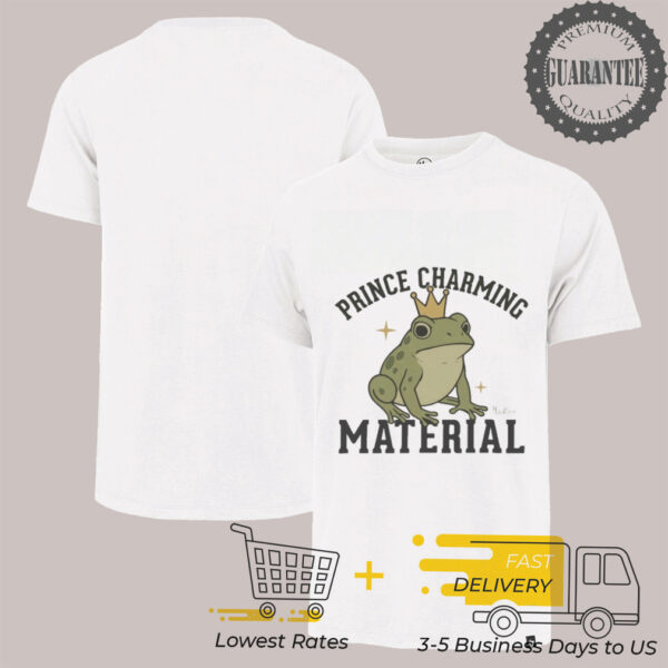 Madison Marilla Prince Charming Material Frog Crown T shirts