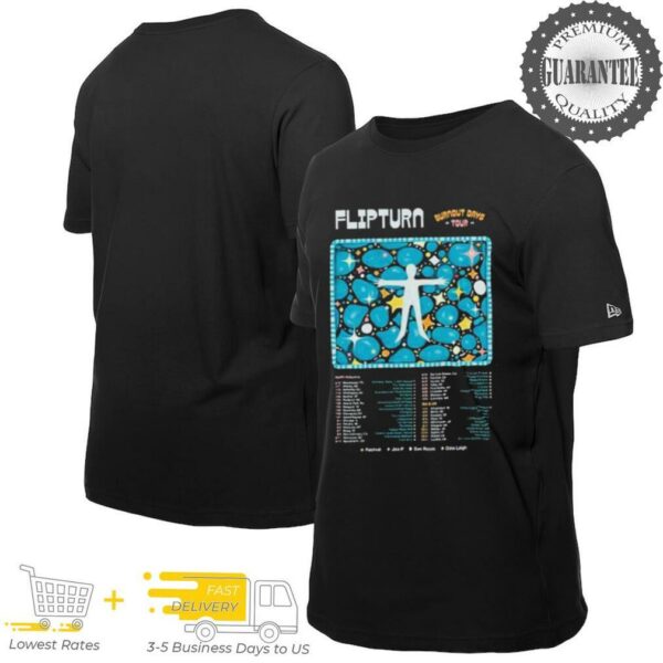 Official Flipturn Burnout Days Tour 2025 Dates Part 2 T shirts