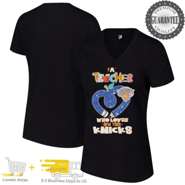 Official New York Knicks A Teacher Who Loves T shirts