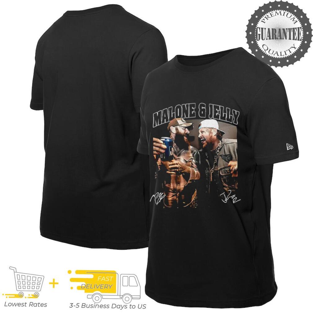 Post Malone & Jelly Roll smile signatures shirt Post Malone & Jelly Roll smile signatures shirt