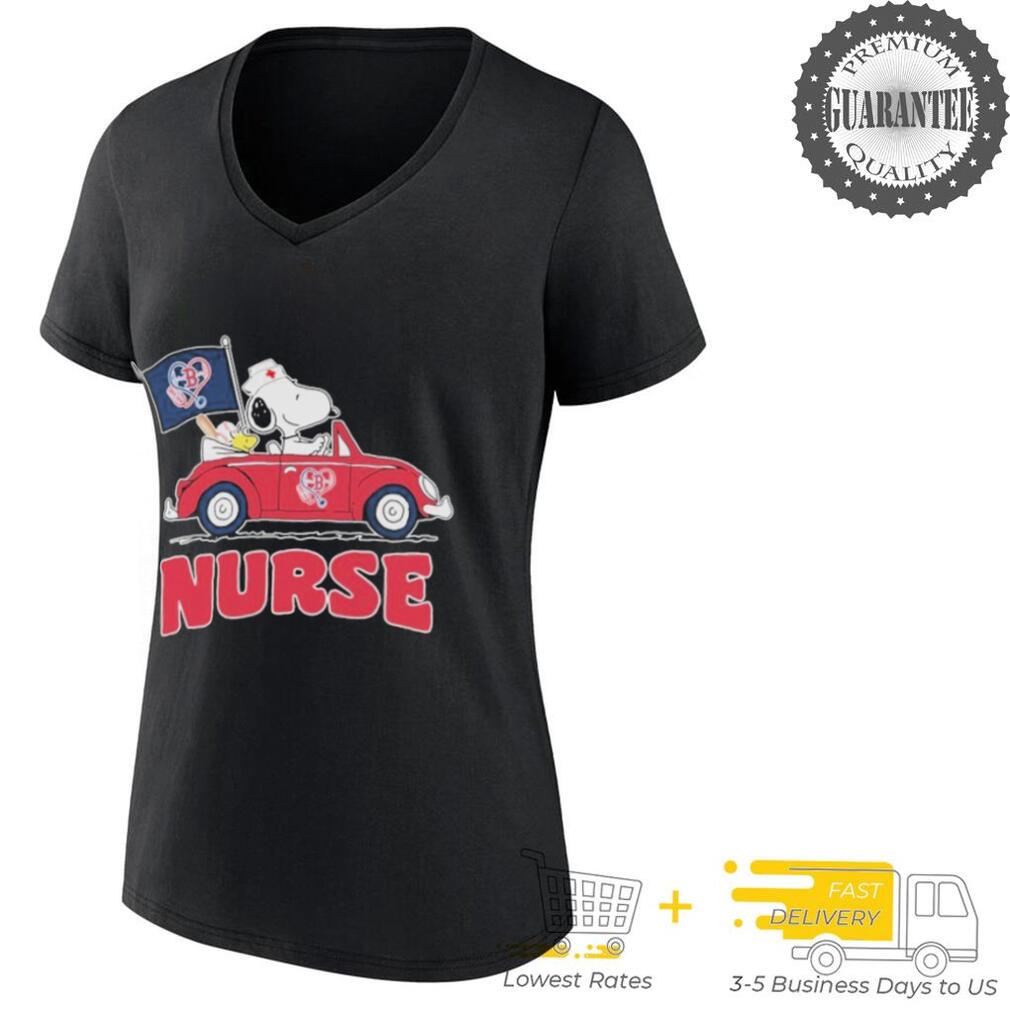 Snoopy And Woodstock Driving Car Boston Red Sox Caring Heartbeat Nurses T shirts Snoopy And Woodstock Driving Car Boston Red Sox Caring Heartbeat Nurses T shirts