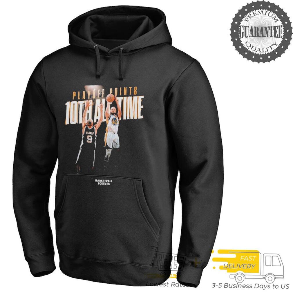 Stephen Curry Surpasses Tony Parker for 10th All Time In Playoff Points NBA Season 2025 T Shirts Stephen Curry Surpasses Tony Parker for 10th All Time In Playoff Points NBA Season 2025 T Shirts