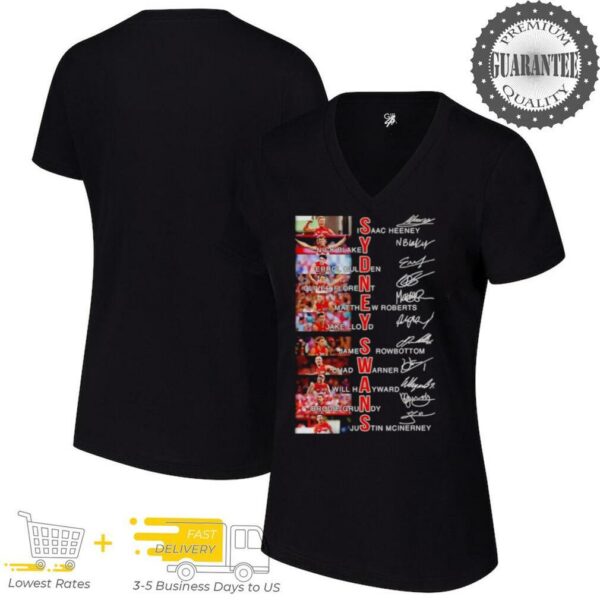 Sydney Swans players name signatures shirt