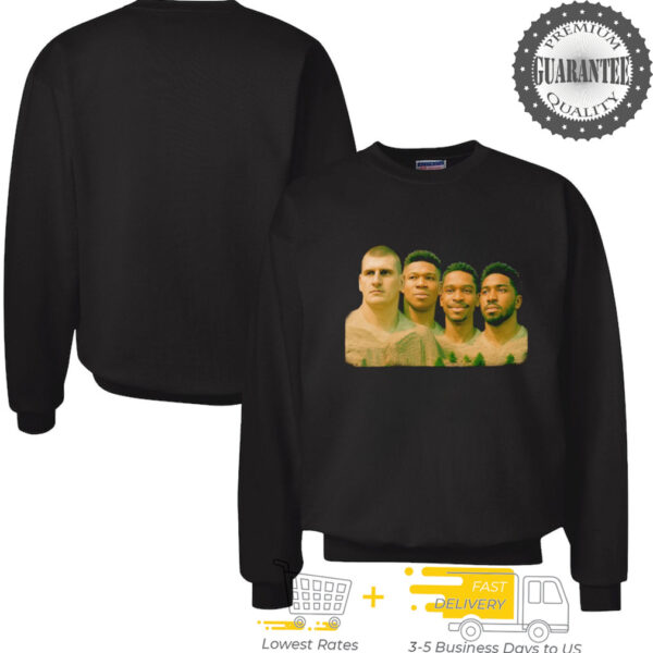The Mount Rushmore of NBA players Nikola Jokic Giannis Antetokounmpo Shai Gilgeous Alexander Donovan Mitchell shirt