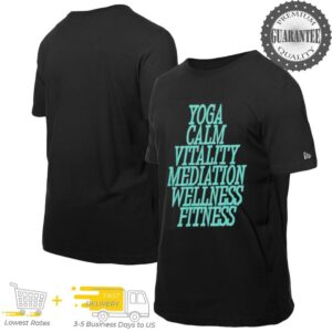 Yoga calm vitality meditation wellness fitness shirt