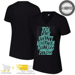 Yoga calm vitality meditation wellness fitness shirt