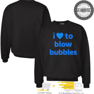 I love to blow bubbles heart shirt